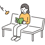 Autumn Reading Female SVG Icon
